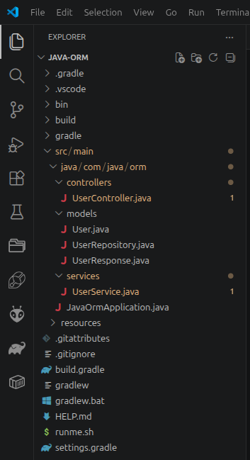 Java code structure